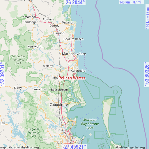 Pelican Waters on map