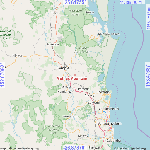 Mothar Mountain on map