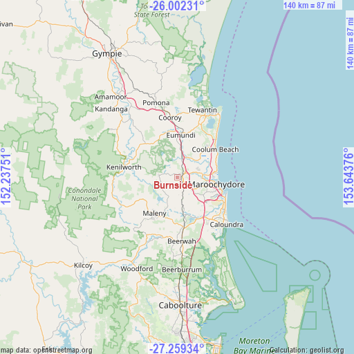 Burnside on map