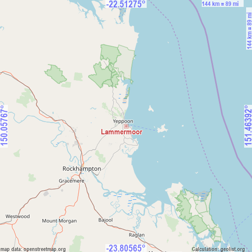 Lammermoor on map