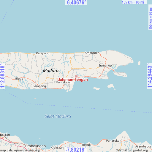 Daleman Tengah on map