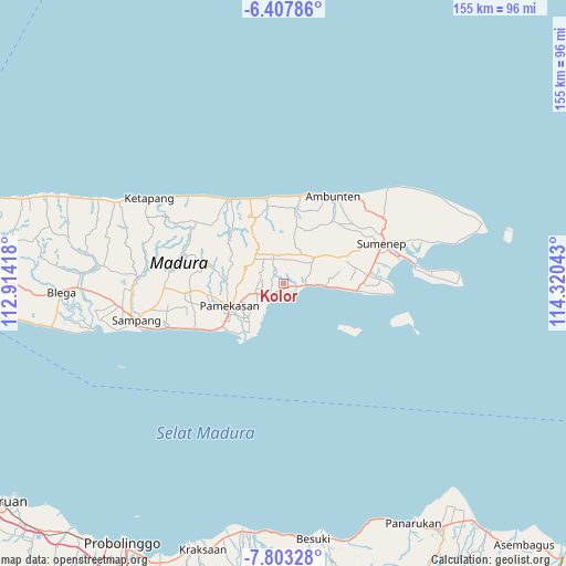 Kolor on map