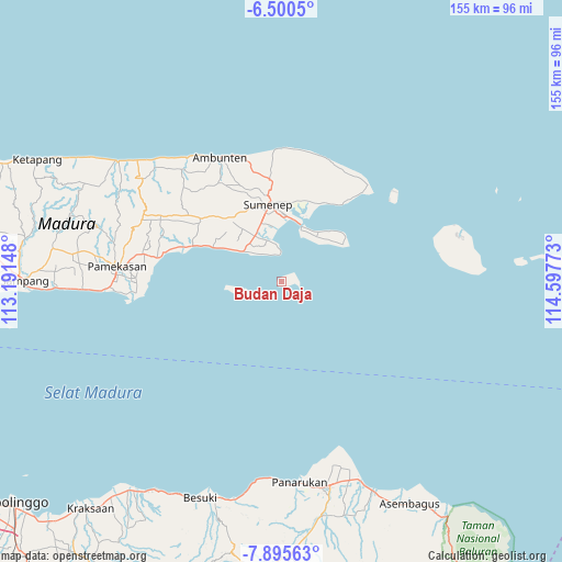 Budan Daja on map