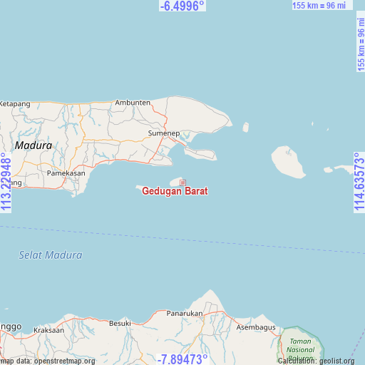 Gedugan Barat on map