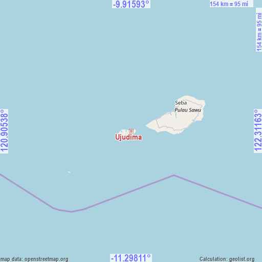 Ujudima on map