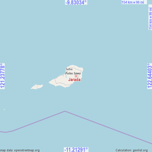 Jarada on map
