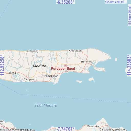 Pordapor Barat on map