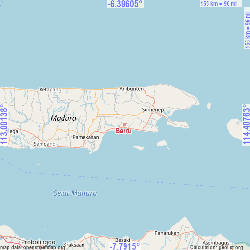 Barru on map