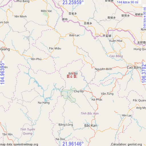 Bộc Bố on map