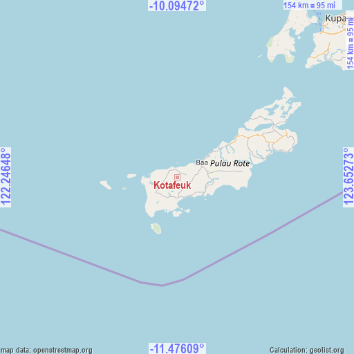 Kotafeuk on map