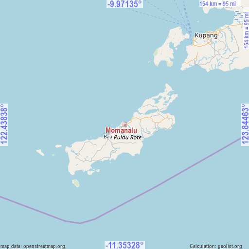 Momanalu on map