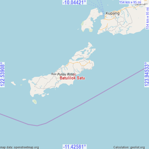 Batulilok Satu on map