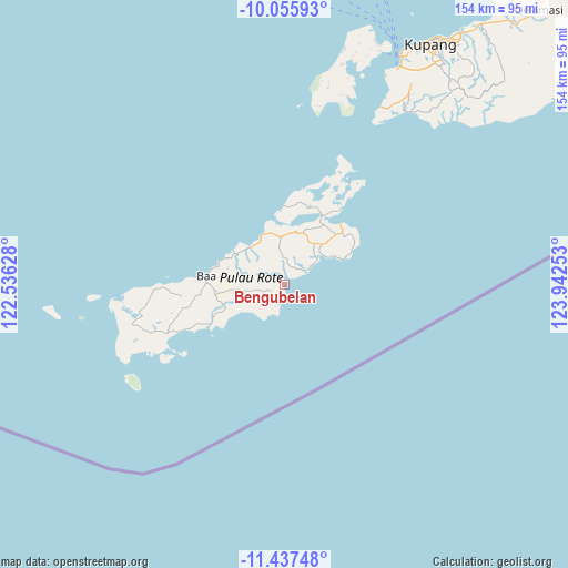 Bengubelan on map