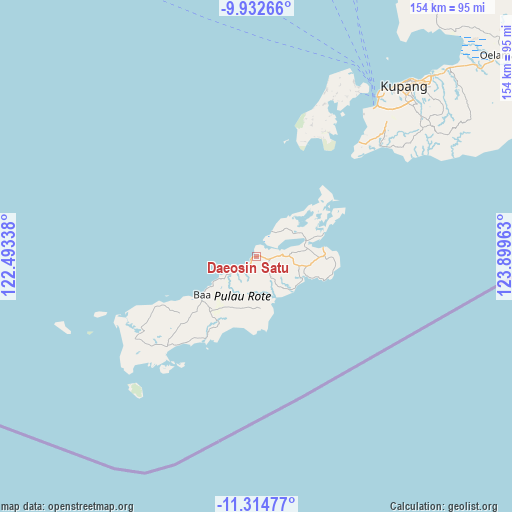 Daeosin Satu on map