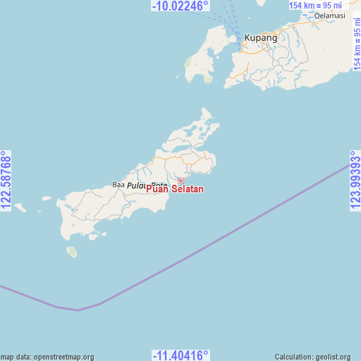 Puan Selatan on map