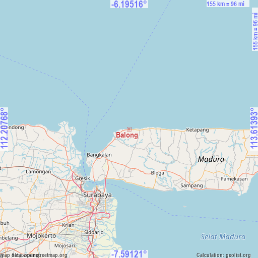 Balong on map