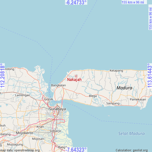 Nakajah on map