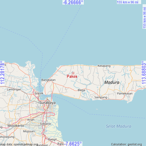Pakes on map