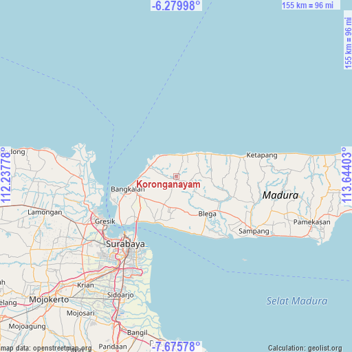Koronganayam on map