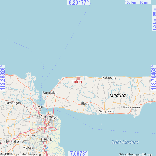 Talon on map