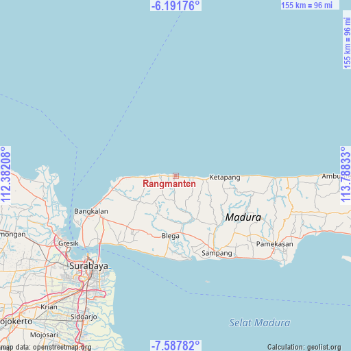 Rangmanten on map