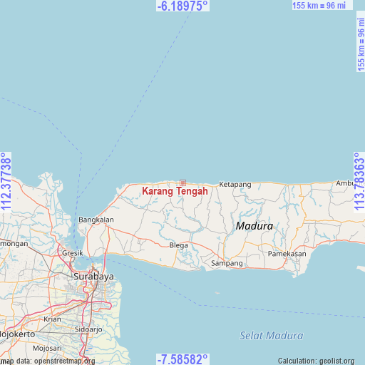 Karang Tengah on map