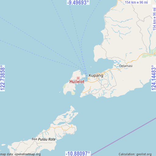 Huilelot on map