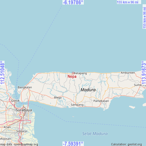 Nepa on map