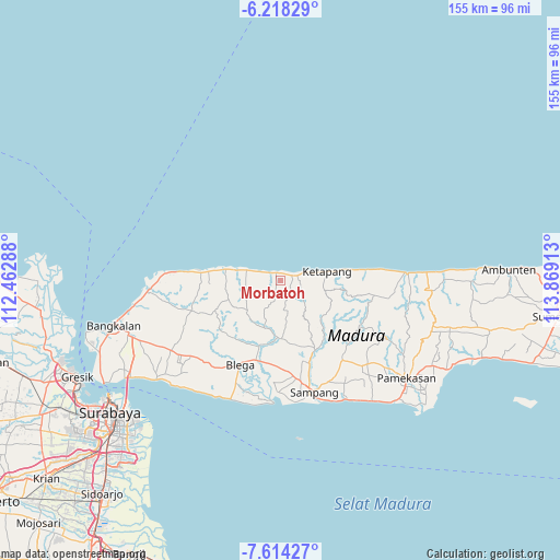 Morbatoh on map