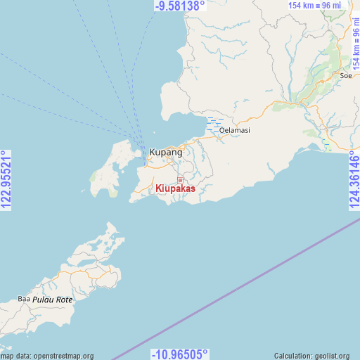 Kiupakas on map