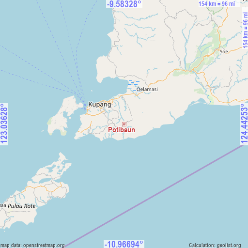 Potibaun on map