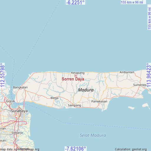 Sorren Daya on map