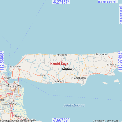 Kemiri Daya on map
