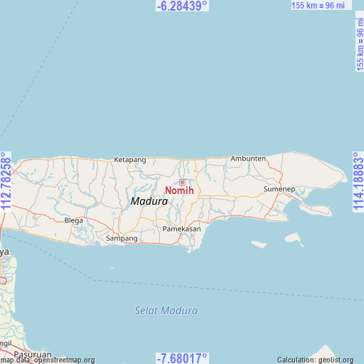 Nomih on map