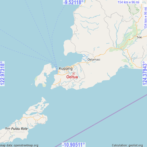 Oeltua on map