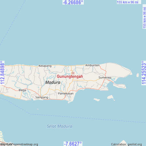 Gunungtengah on map