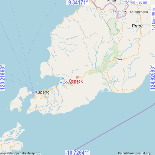 Oenaek on map