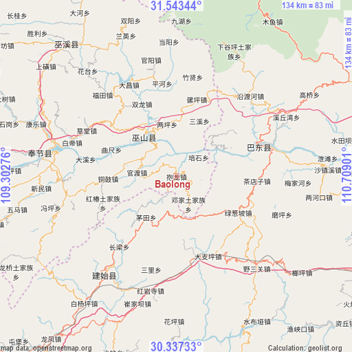 Baolong on map