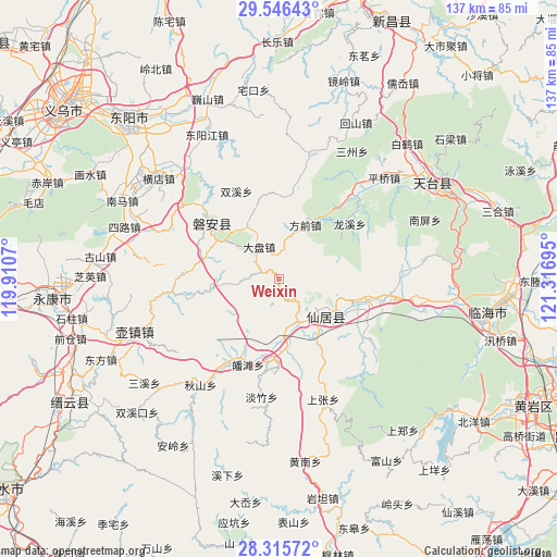 Weixin on map