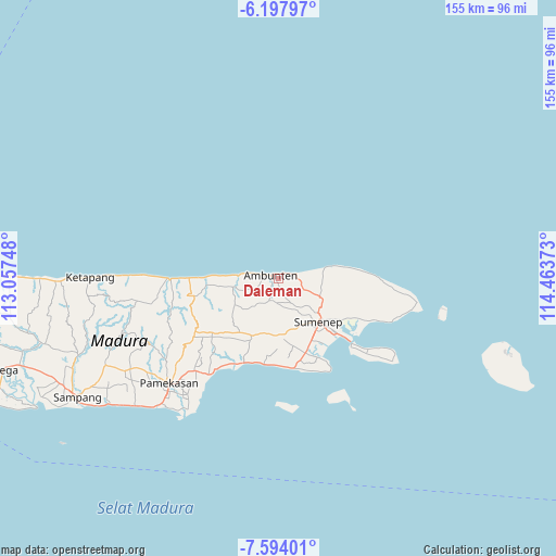 Daleman on map