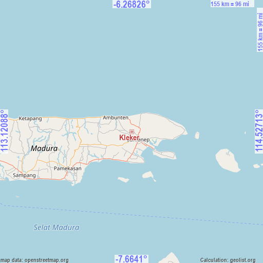 Kleker on map