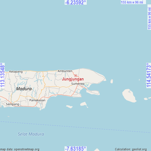 Jungjungan on map