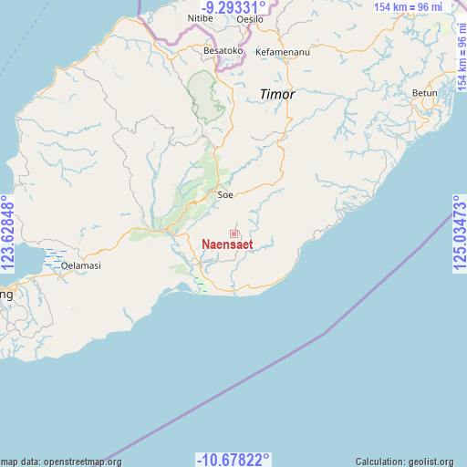 Naensaet on map