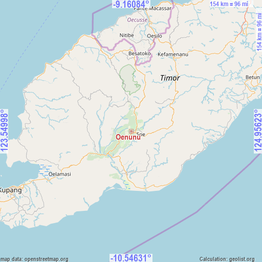 Oenunu on map