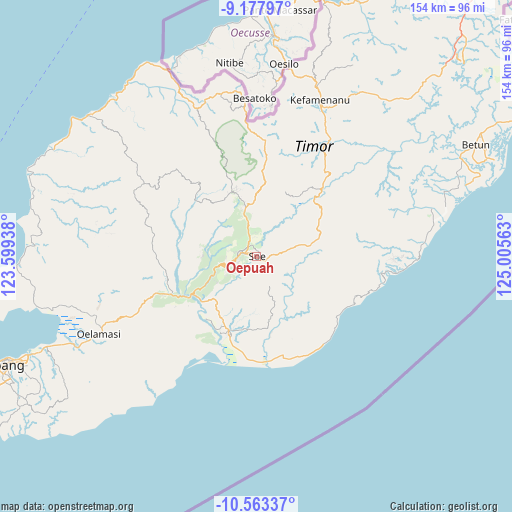 Oepuah on map