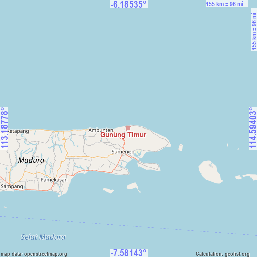 Gunung Timur on map