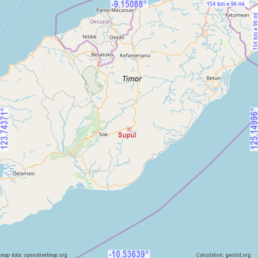 Supul on map