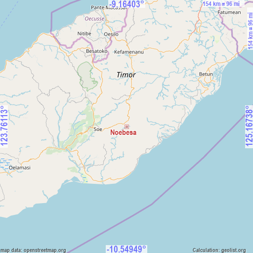 Noebesa on map