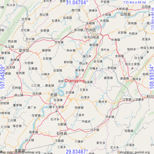 Changping on map