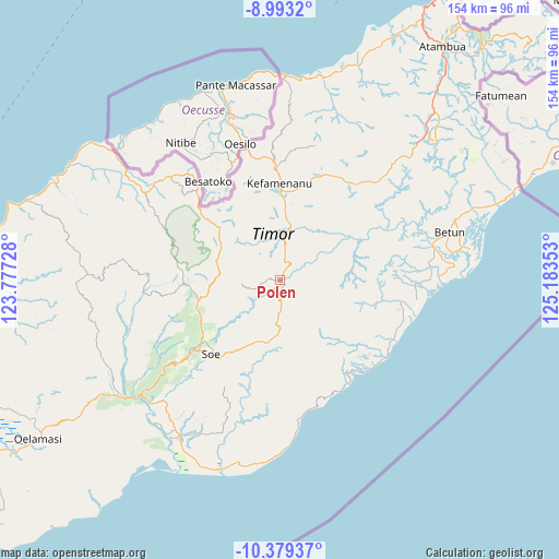 Polen on map